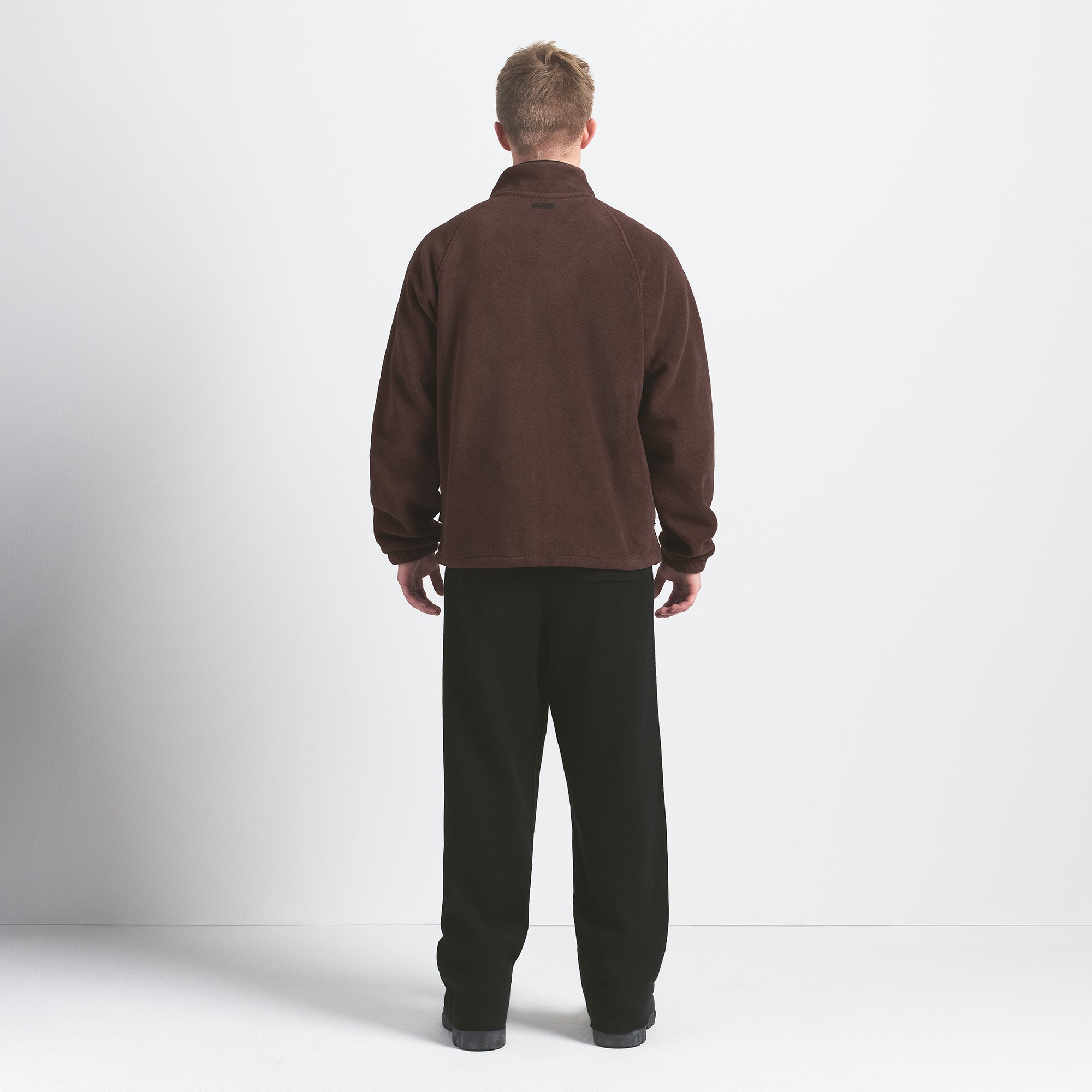 ARCTIC FLEECE MENS ZIP UP JACKET | ESPRESSO - Image 6