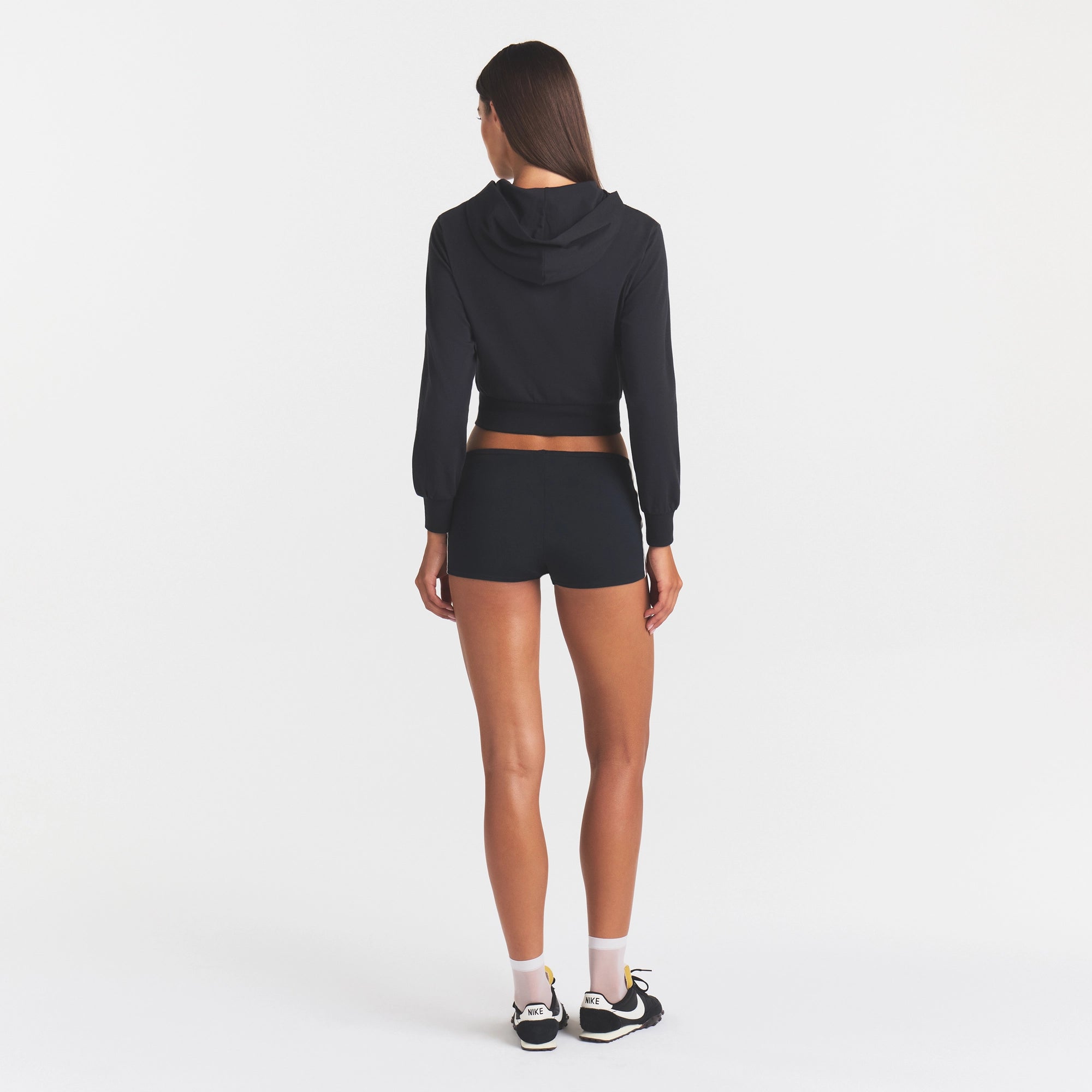 COTTON JERSEY ZIP UP HOODIE | SOOT - Image 5