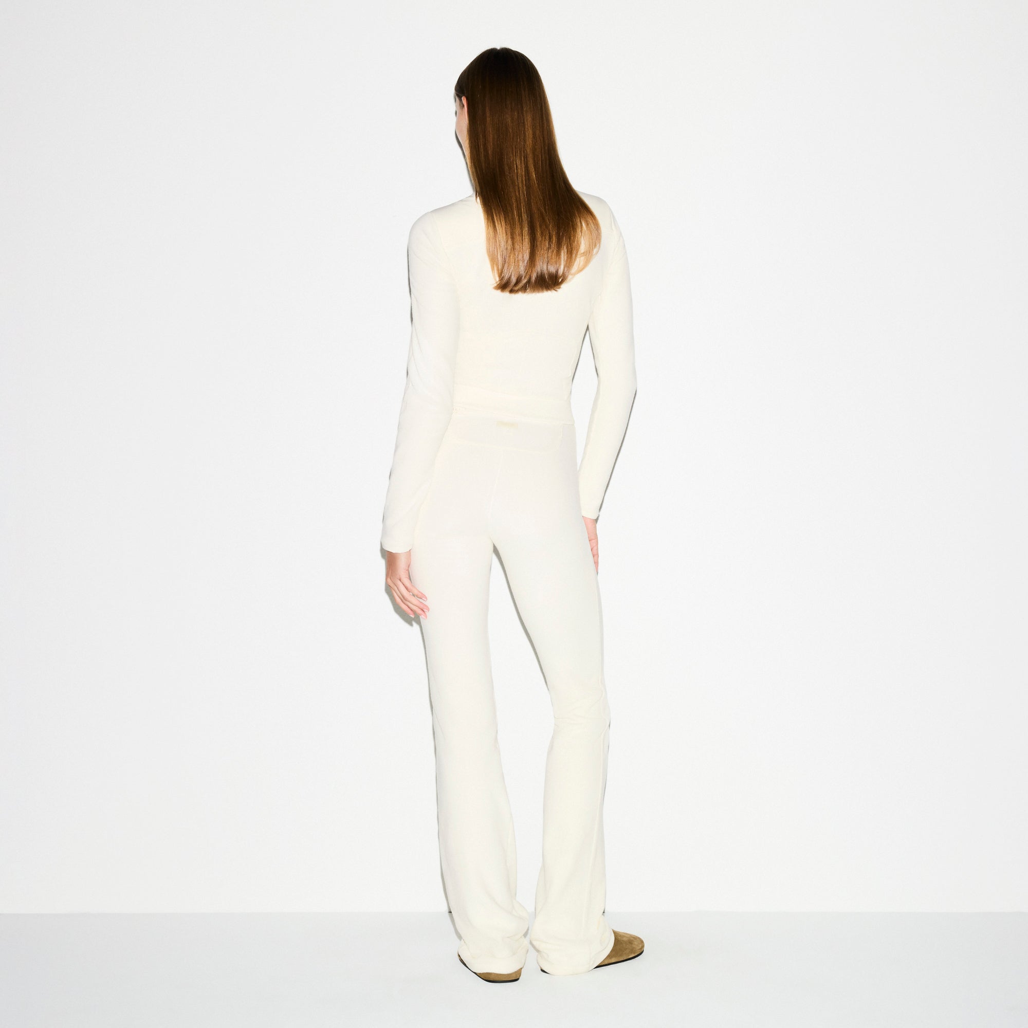 OUTDOOR FLEECE FITTED JACKET | ECRU - Image 5