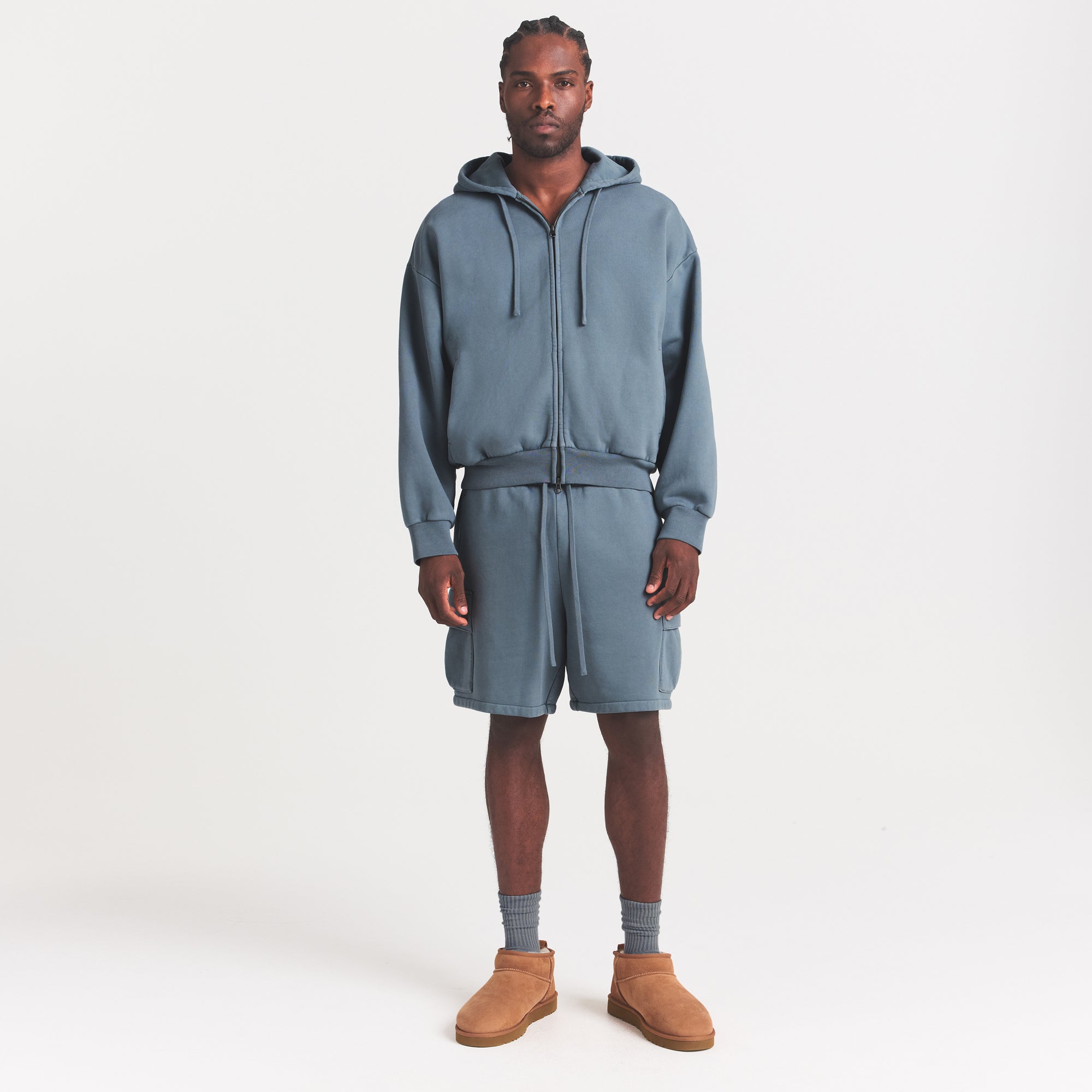 HEAVYWEIGHT FLEECE ZIP UP HOODIE | KYANITE - Image 2
