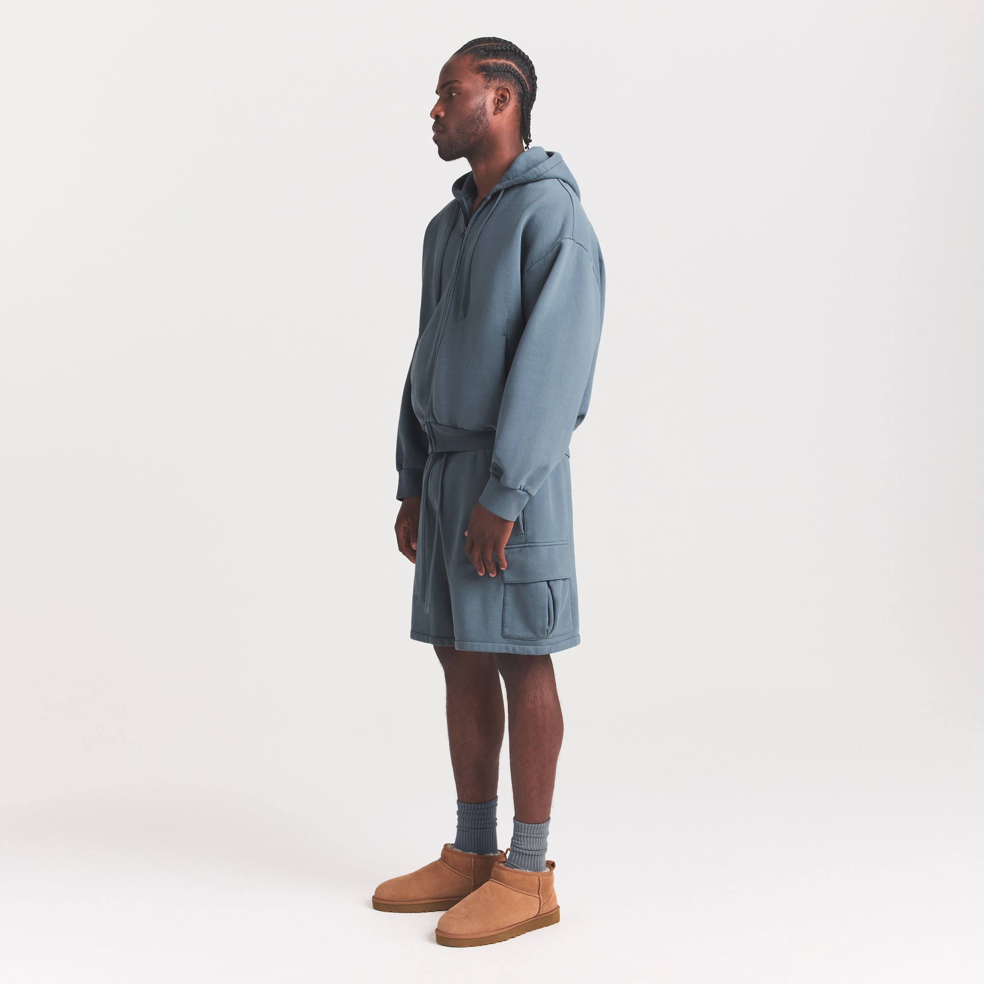 HEAVYWEIGHT FLEECE ZIP UP HOODIE | KYANITE - Image 3