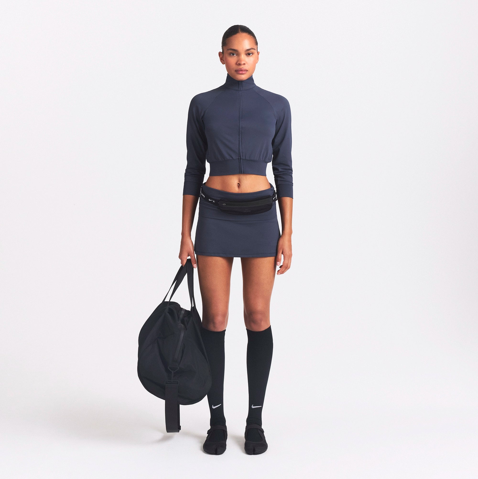 NikeSKIMS AIRY CROPPED TRACK JACKET | DEEP ROYAL - Image 2