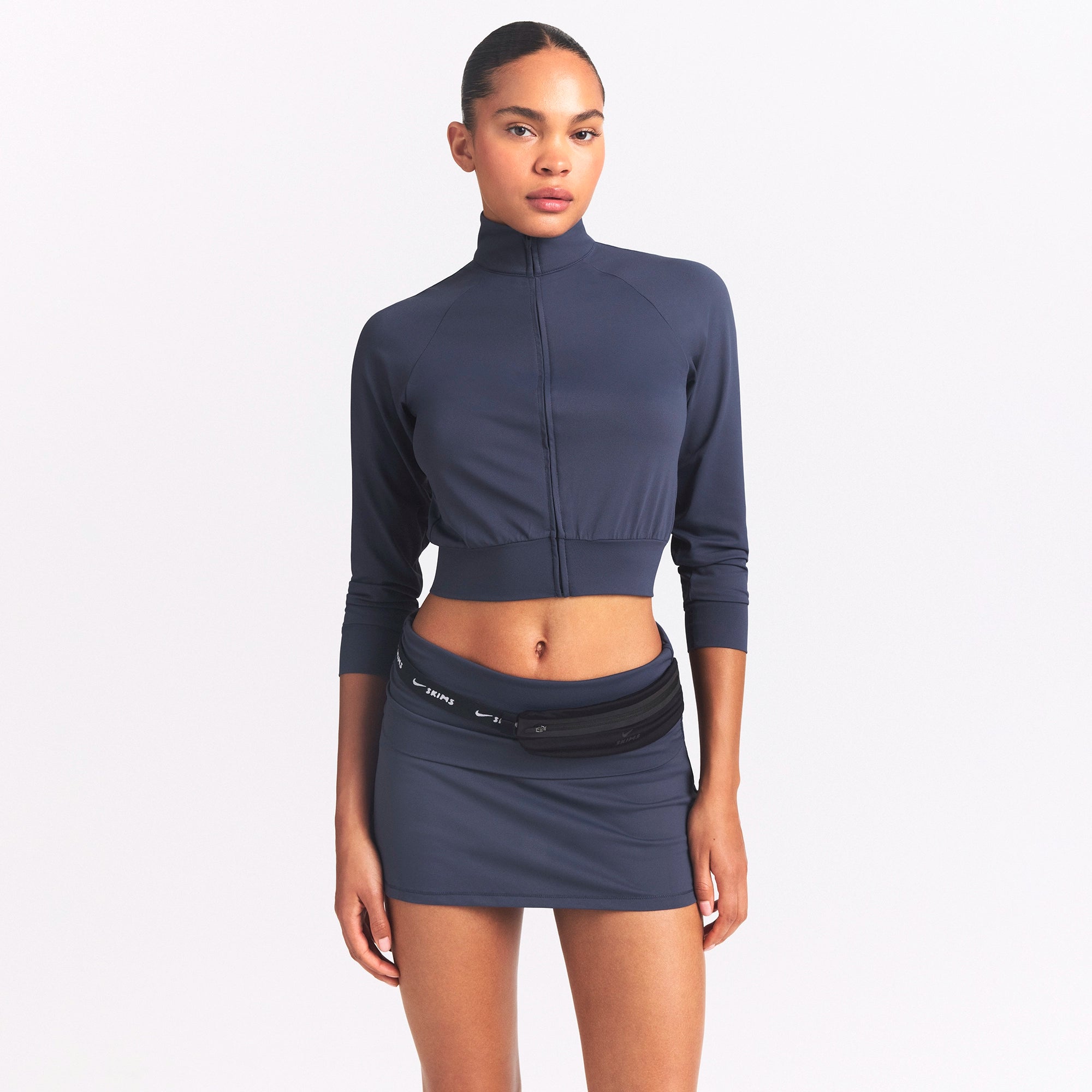 NikeSKIMS AIRY CROPPED TRACK JACKET | DEEP ROYAL - Image 3