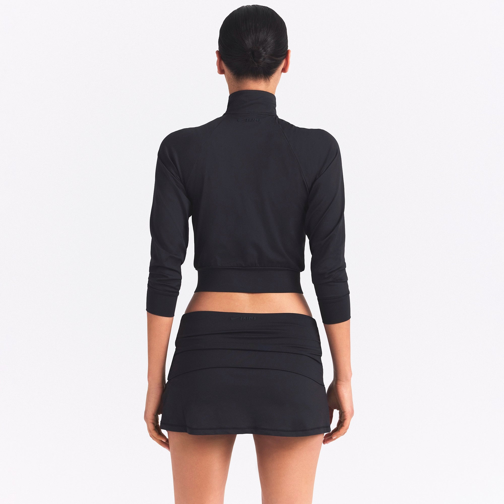 NikeSKIMS AIRY CROPPED TRACK JACKET | OBSIDIAN - Image 6