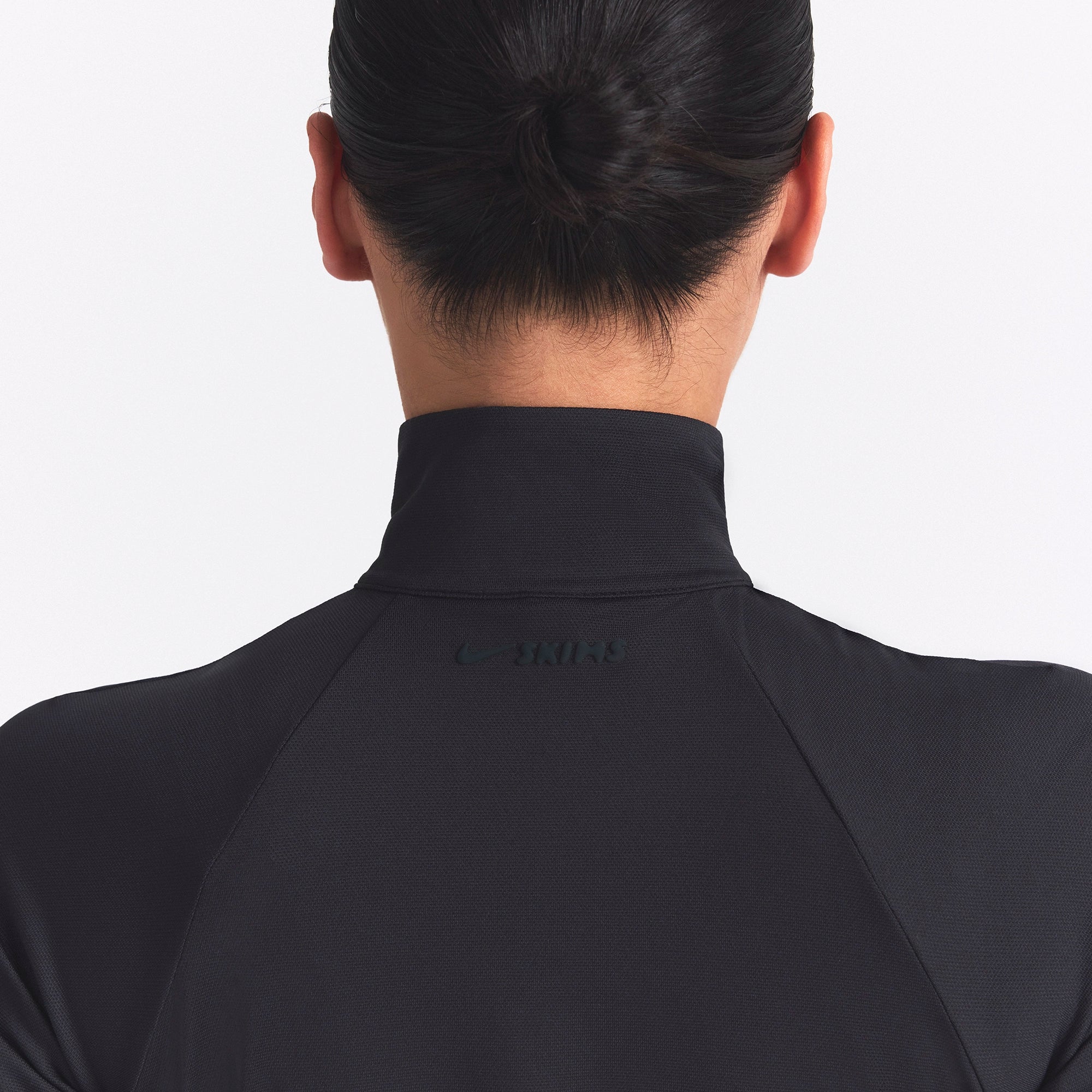 NikeSKIMS AIRY CROPPED TRACK JACKET | OBSIDIAN - Image 4