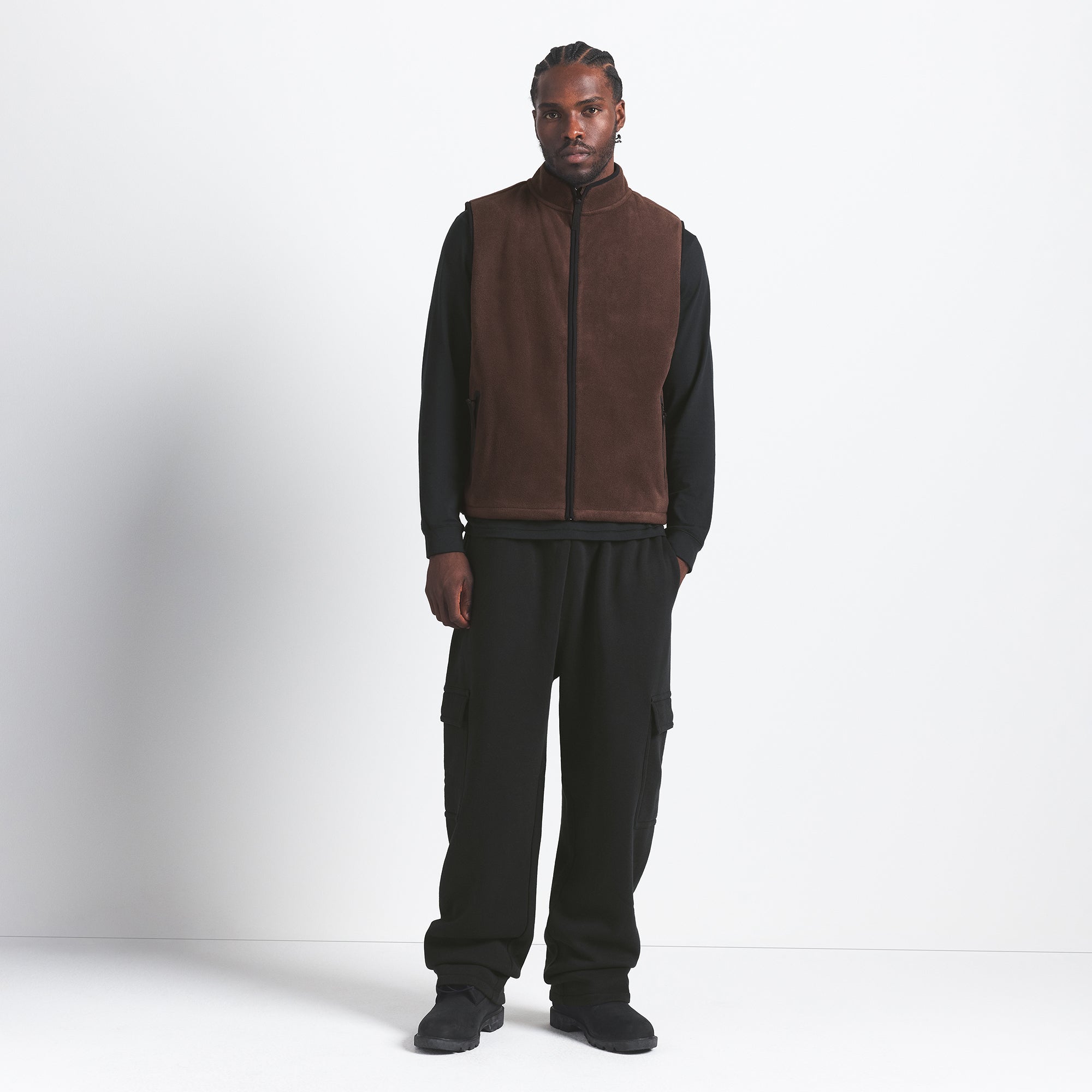 ARCTIC FLEECE MENS VEST | ESPRESSO - Image 2
