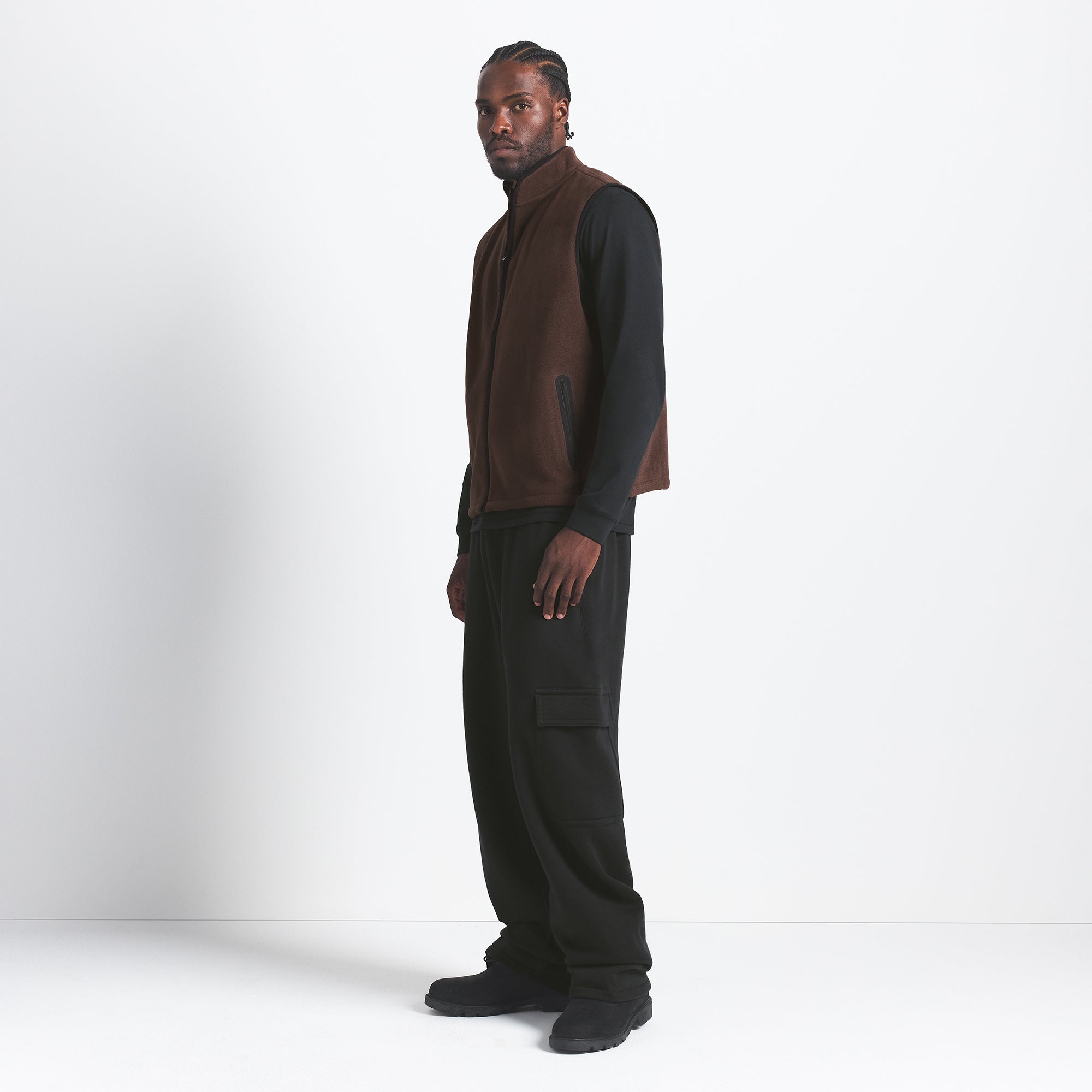 ARCTIC FLEECE MENS VEST | ESPRESSO - Image 3