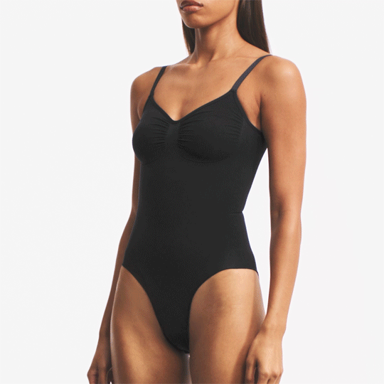 SEAMLESS SCULPT BRIEF BODYSUIT | CLAY - Image 6